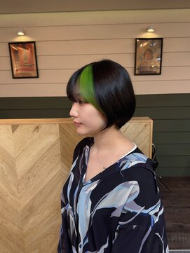 シビバイレボ(CIBI by revo) 地毛風カラー/切りっぱなしボブ/ショートボブ[船橋]