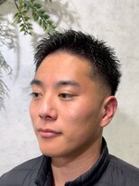 アポロ 横浜駅店(apollo)&nbsp;men's/スペインカール/スパイキーショート/ブルーブラック