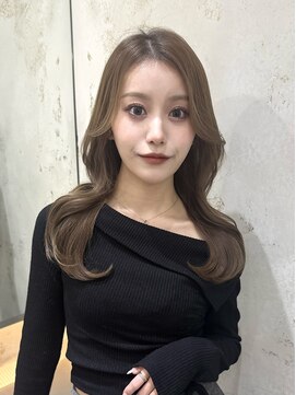 ロンド ロワール 門前仲町(Lond Loire) 韓国レイヤーカット/くびれ巻き/前髪顔周り/セミディ[門前仲町]