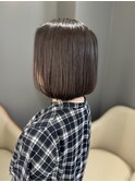 透け感のあるボブ×バイカルテ