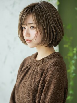 コトナ 越谷店 30代40代50代絶壁解消ひし形小顔前下がりショートボブ【越谷】