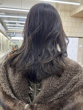 パークレーン アイス イヴェン(park lane ICI yeven) レイヤーボブブリーチなしダブルカラーミディアム春カラーロング