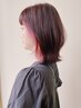 カット+インナーカラー/イヤリングカラー+ハホニコTR+marbb　￥15,400