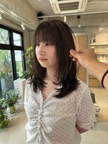 オムズポカ 栄矢場町店(OM's poka)&nbsp;オリーブベージュ×ミディアムレイヤー