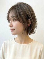 ブロッサム 東武練馬店(Blossom) ふんわりショートボブ透明感アッシュブラウン小顔ナチュラル