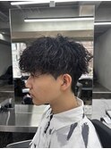 波巻きパーマシャドウパーマ