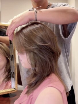 ヘアーサロンテン モトアザブ(hair salon Ten motoazabu) ハッシュカット/グレージュ/デザインカラー/麻布十番