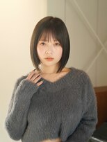 ヴィヴィッド オモテサンドウ(ViViD omotesando)&nbsp;切りっぱなしボブ　オリーブベージュ　オリーブグレージュ