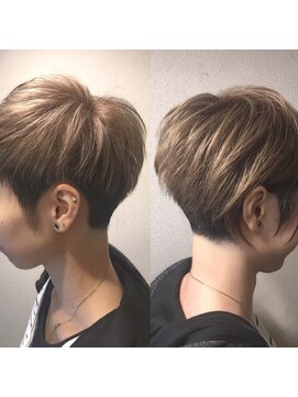 アンプティ(Un Petit) *・大人デザイン・* アシンメトリーショート