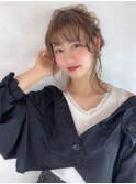 インスタで人気の透明感ある、ゆるふわヘアー