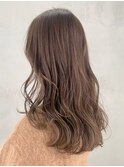 アッシュベージュ_毛先パーマことりベージュ_ba269253