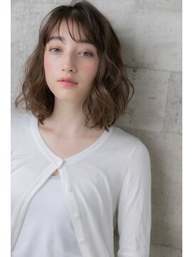 アッシュ 伊勢崎(ash) 外国人風透明感アッシュ×無造作パーマ