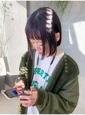 ミニボブ、前下がりボブ、スリークボブ、アッシュブラウン