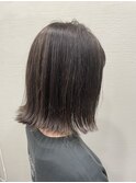 朝も楽な切りっぱなしボブ♪