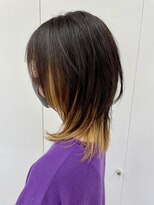 エクラヘア(ECLAT HAIR)&nbsp;ウルフカット×インナーベージュカラー