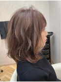 20代30代40代50代ひし形デジタルパーマエアリーミディ黒髪