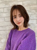 ジョエミバイアンアミ(joemi by Un ami)&nbsp;joemi新宿　大人　ひし形ふんわり　ミディアムレイヤー　 花野