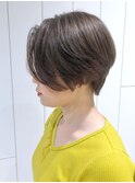 ハンサムショートオリーブグレージュ_くびれヘア_ba338421