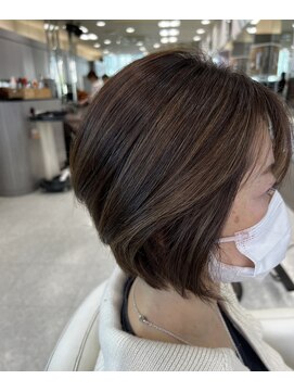 ル サロン リーカ 高見ノ里駅前本店(Le’Salon RYiCA) 前下がりボブ