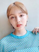 アイティー バイ アルバム 中野店(IT by ALBUM)&nbsp;ナチュラルボブ_グレージュカラーボブウルフ_48713