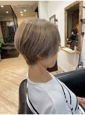 30代40代50代◎髪質改善ショートカット白髪ぼかしバレイヤージュ