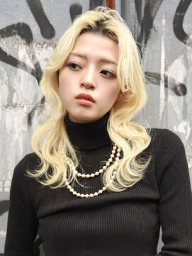 ブゾン(buZon) 【buZon ブゾン】レイヤーロング前髪パーマハッシュカット