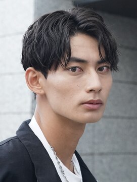 レタッチバイフィフス(RETOUCH by fifth) ツイストスパイラルパーマセンターパートメンズマッシュウルフ