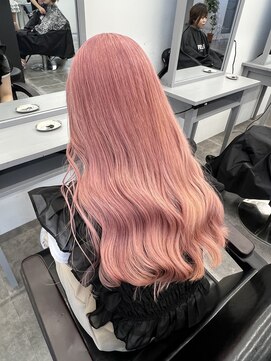 ペレ 栄店(PELE) デザインカラー/レイヤーカット/ウェットヘア/オリーブベージュ