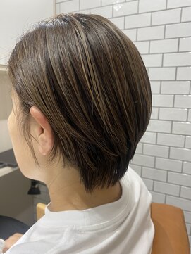 ハツ 橋本(HATSU) ハイライト+ショートレイヤー