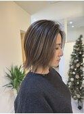 地毛風ハイライトカラー