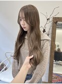 オリーブベージュ/ブリーチなしダブルカラー