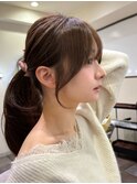 結んでもかわいい顔まわりカット♪ 大阪・梅田