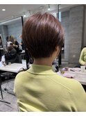 大人可愛い20代30代40代50代耳かけショート丸みショート