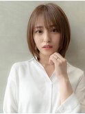 韓国レイヤー顔周りカット透明感カラー髪質改善艶髪シースルー