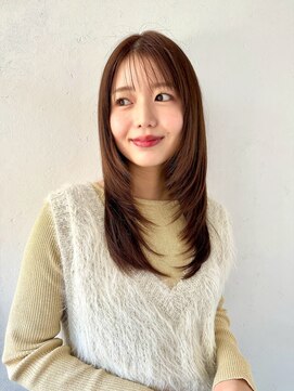 オーバルヘアー(OVAL hair) セミロング/レイヤーカット/ナチュラルブラウン