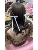 ミルクティー(Milk TEA)&nbsp;編み込みツイン♪