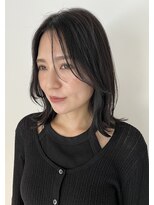 ヴェイン(VEIN)&nbsp;イルミナカラー　髪質改善　韓国　レイヤー　前髪　ハイライト