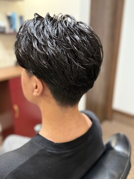 理容 うめむら フェザーパーマ/メンズパーマ/マッシュ/眉毛//ウルフ/床屋