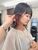 ガーデン 渋谷(GARDEN)&nbsp;大人ボブ　ハイトーンカラー　インナーカラー