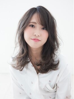 スウェスト ヘアーデザイン(SUWEST hair design)の写真/オーガニック薬剤取扱い！厳選した薬剤で髪に優しくツヤ感も◎手触り滑らかな柔らかい質感で優しい印象に。