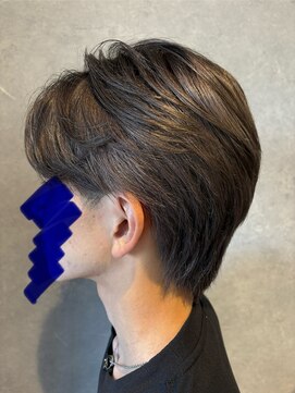 ブランクバイスカイ(Blank by SKY) 【韓国/ダブルカラー】韓国センターパートウルフ/グレーカラー