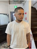 MEN’S HAIR/ブルーブラック/フェザーパーマ/心斎橋