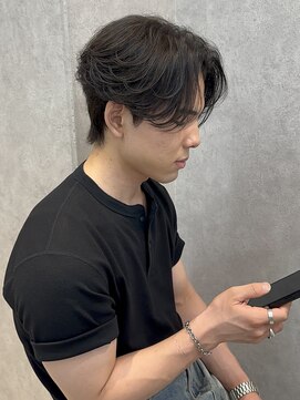 ジーナ 天神(Zina) 毛流れセンターパート(メンズカット/ダウンパーマ/ナチュラル)