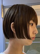 テクネ 天神大名(techne) 天神大名顔周りレイヤーカットミディアムボブタッセルボブパーマ