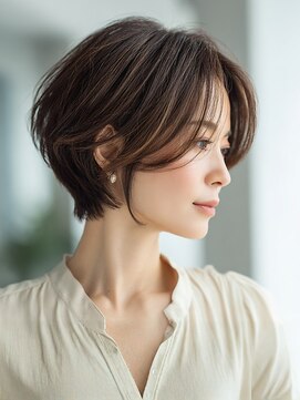 ヘアー ミッション 心斎橋店(hair Mission) 白髪ぼかし/グレイカラー/レイヤーカット/シアーブラウン