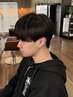 【理想のストレート】Men'sカット＋縮毛矯正＋トリートメント