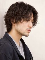 ルーシー 名古屋栄(LUCEY) センターパートニュアンスパーマフェザーパーマ波巻きパーマ