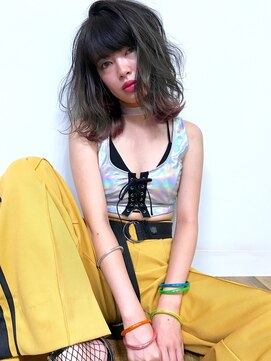 ディーカヘアーセンダイ(Di KA HAIR sendai) モード × street × グラデーションカラーボブ × セミウェット