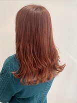 アッシュ 高円寺店(Ash)&nbsp;ケアブリーチ×オレンジベージュ　ピンクオレンジ