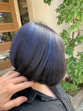 ボアップ 松山店(boappu) #ブルー#ハイライト